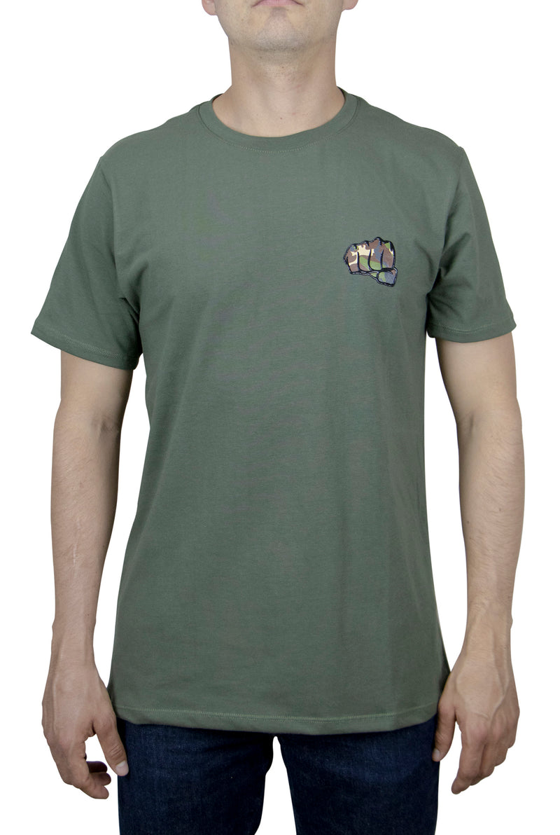 Fist Men's Basic Camo Logo T-Shirt Green