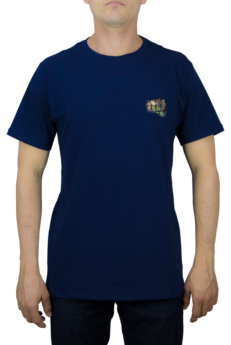 Fist Basic Camo Logo T-shirt for Men Blue