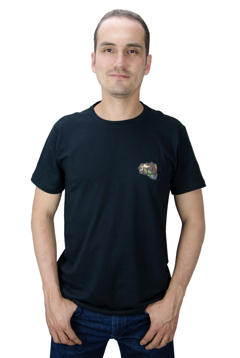 Fist Men's Camo Logo Basic T-Shirt Black