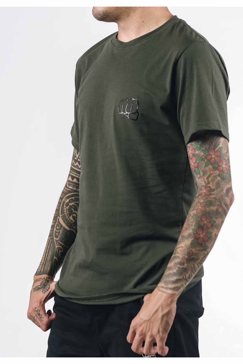 Fist Big Logo Basic T-shirt Military Green