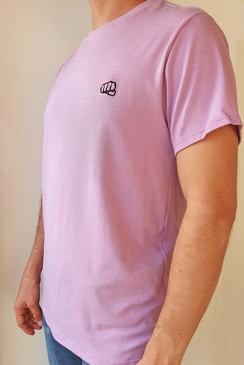 Fist Embroidered Lilac T-shirt