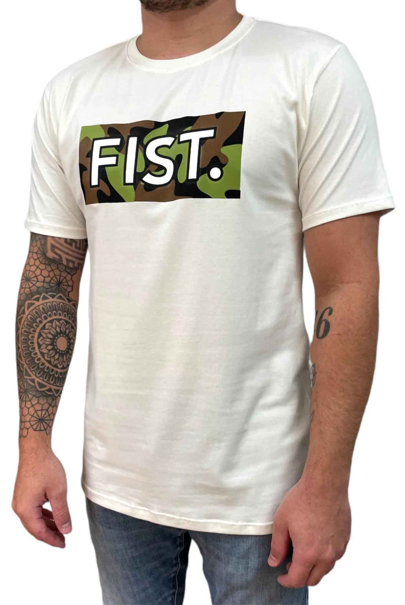 Fist White Camo Block T-shirt