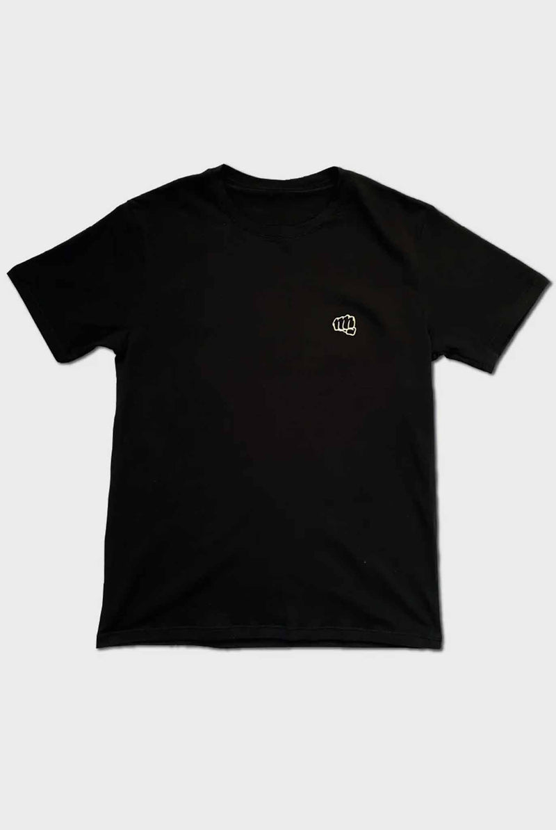 Fist Small Logo Print T-shirt Black