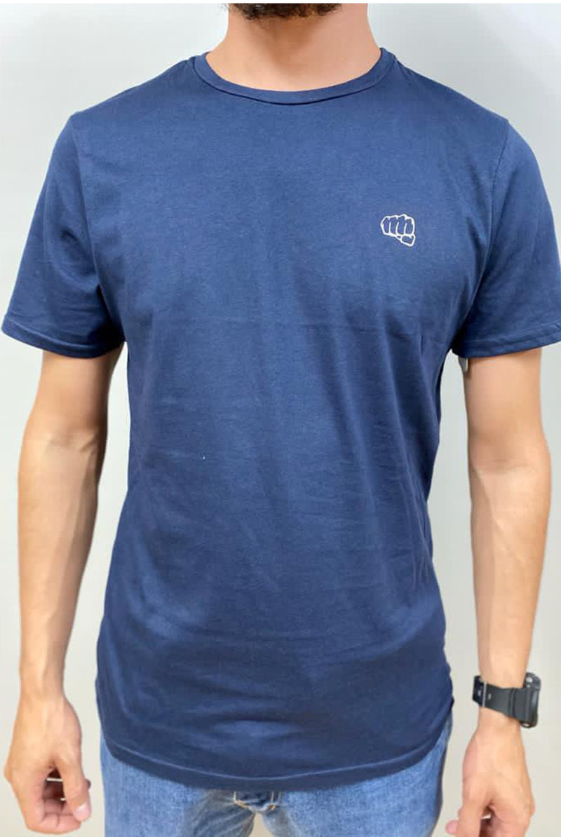 Fist Basic T-shirt with Small Logo Blue Print