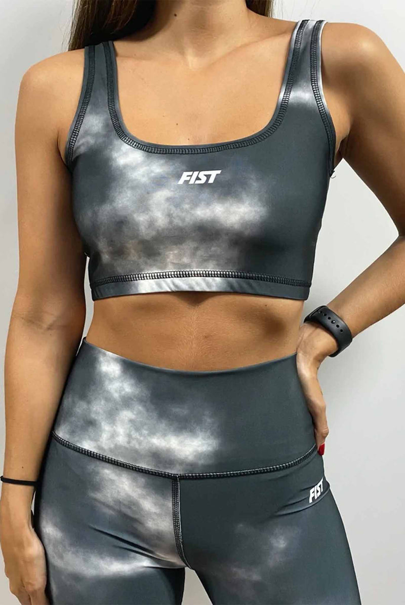 Fist Blur Top Black